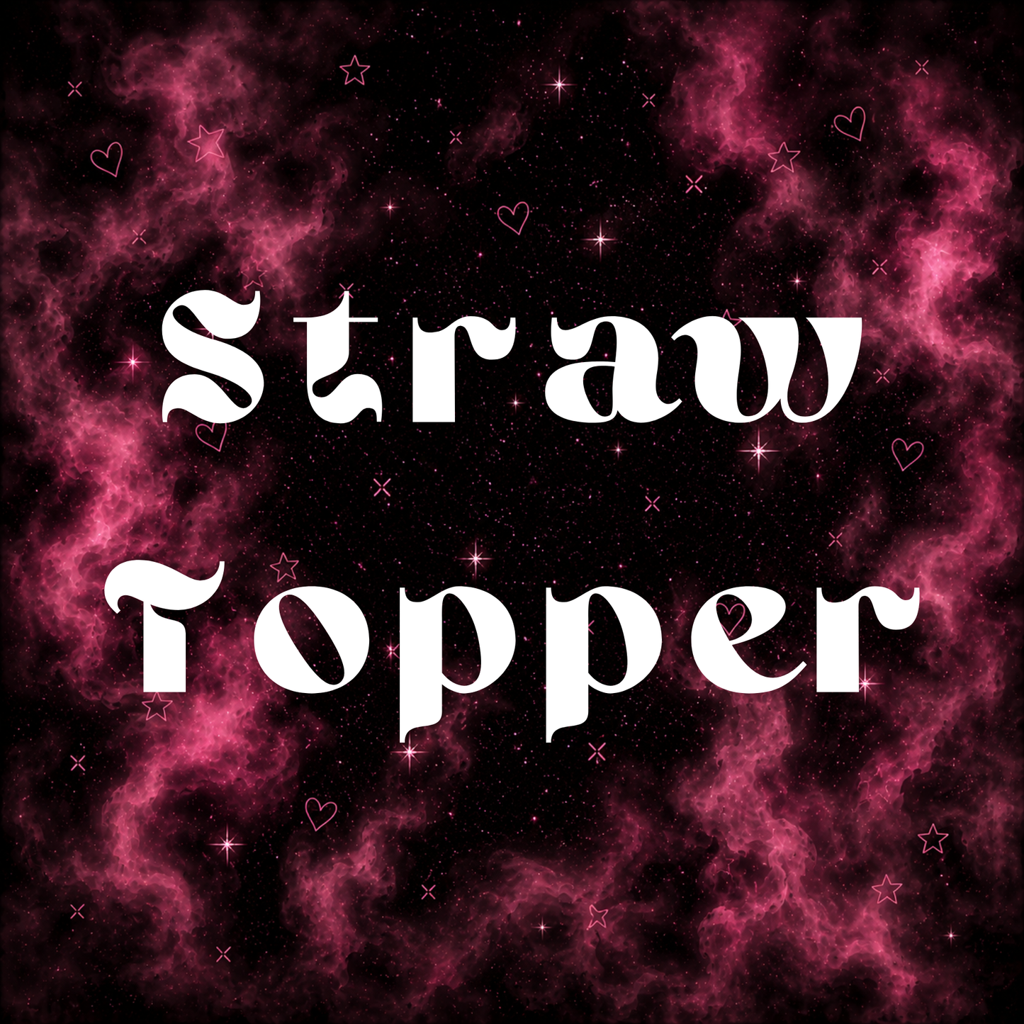 Beaded Straw Topper