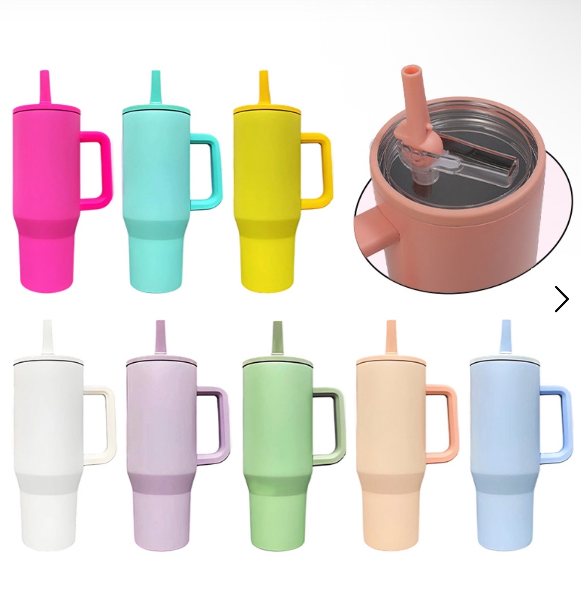 40oz Stainless Steel - Cup, Decal, Cup Charm, and Lid