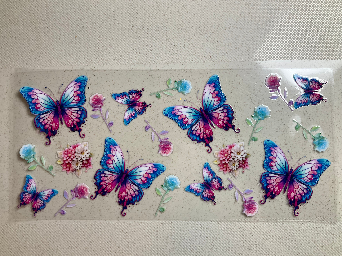 A- Butterflies Pink & Blue