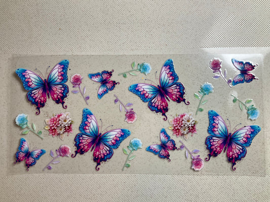 A- Butterflies Pink & Blue